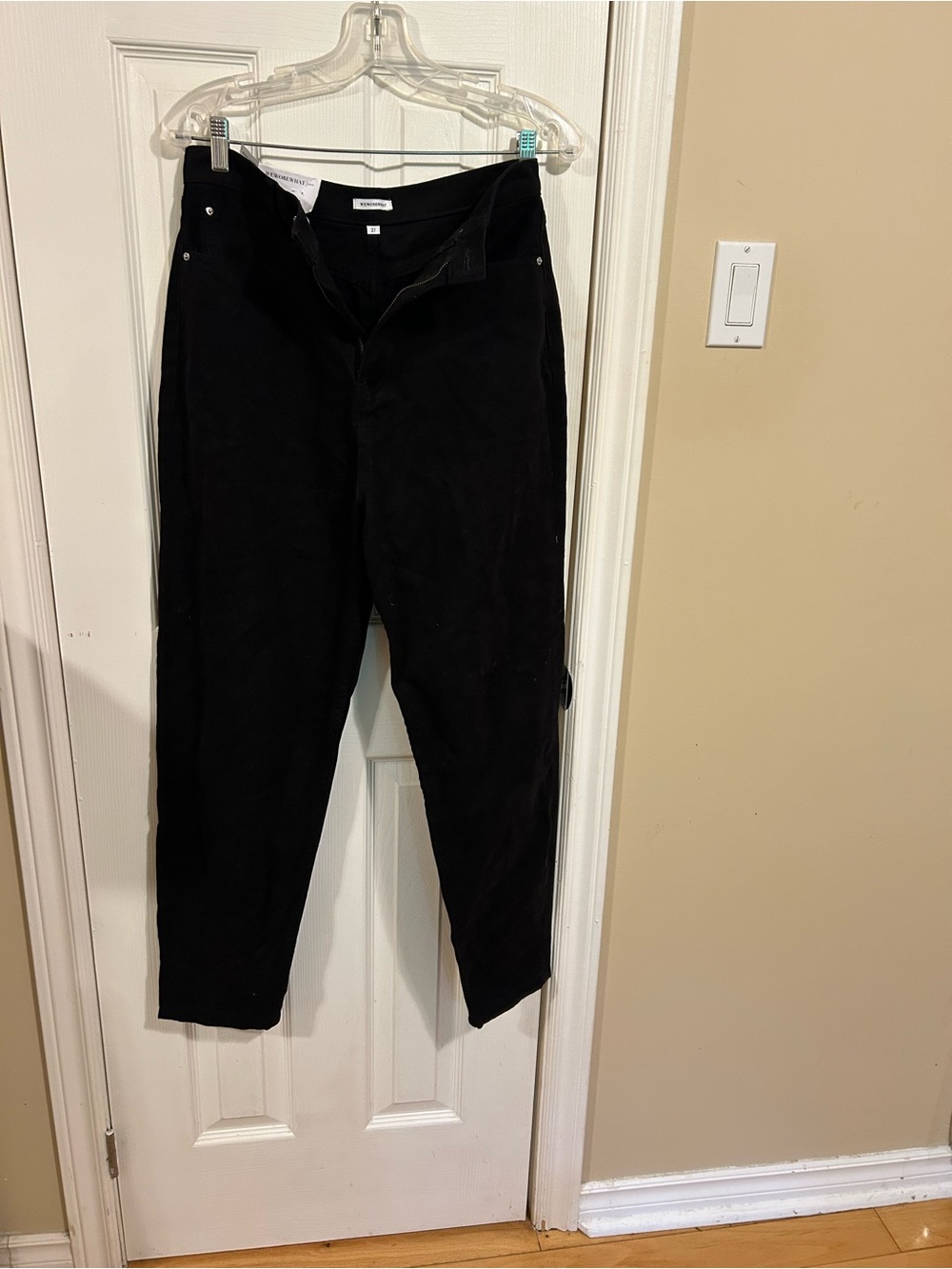 Weworewhat High-Rise Straight Leg Pants